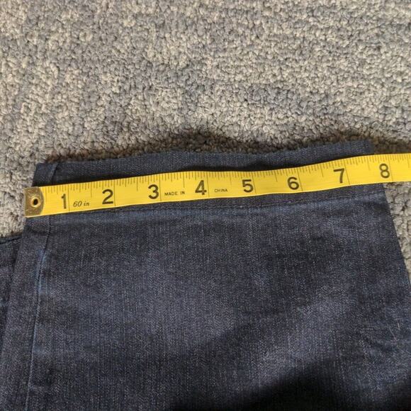 St Johns Bay Secretly Slender Denim Capri Jeans Mid Stretch Women 10P Slimming - Picture 5 of 9